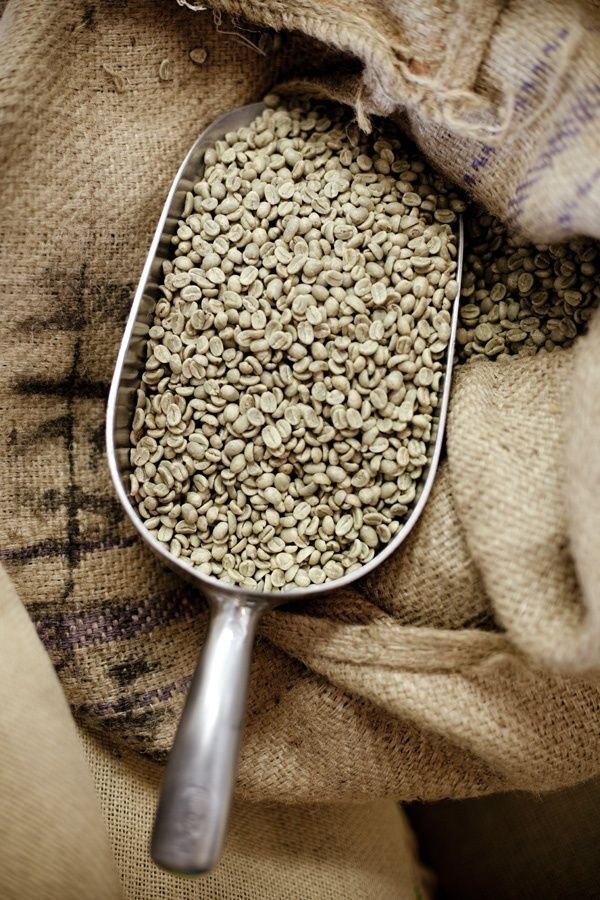 Ongebrande koffiebonen/ቡን